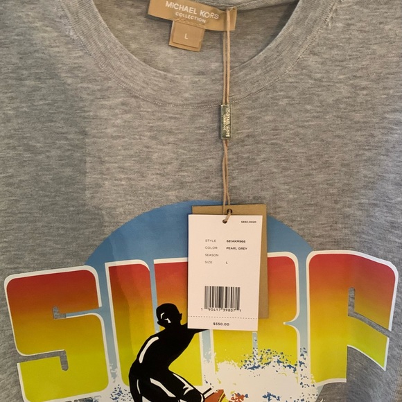 “HOST PICK” Michael Kors Collection Cotton Surf Sweater Tee - Picture 5 of 5